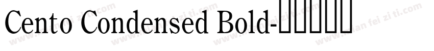 Cento Condensed Bold字体转换